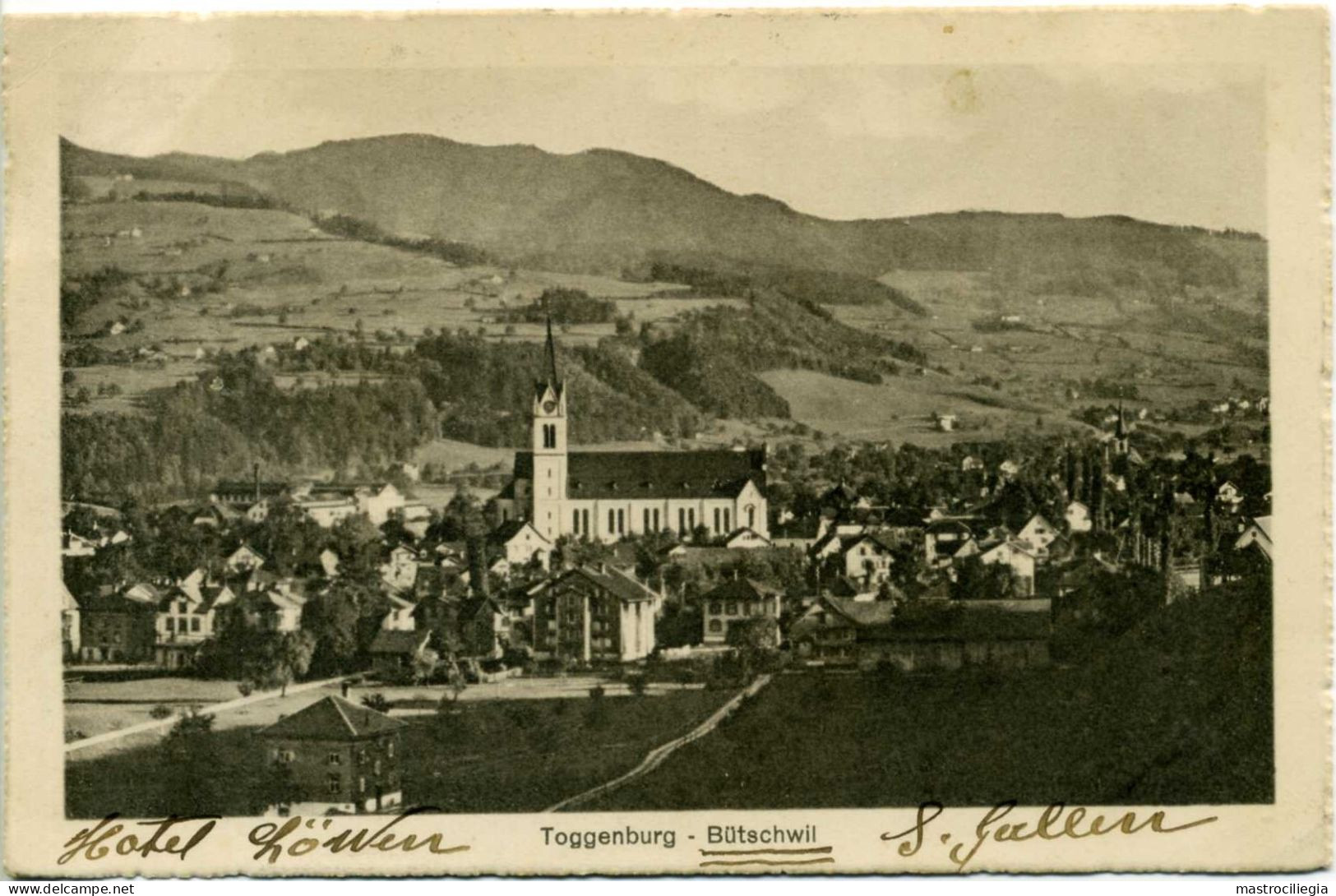 BÜTSCHWIL TOGGENBURG SG Panorama 1919 - Bütschwil-Ganterschwil