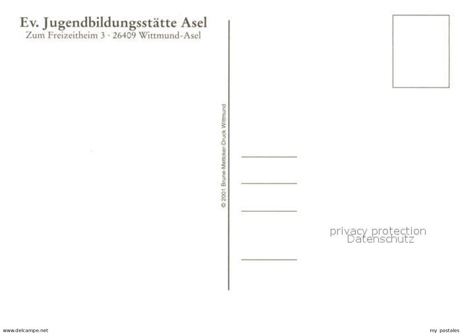 73203306 Asel Ostfriesland Evangelische Jugendbildungsstaette  Asel Ostfriesland - Wittmund