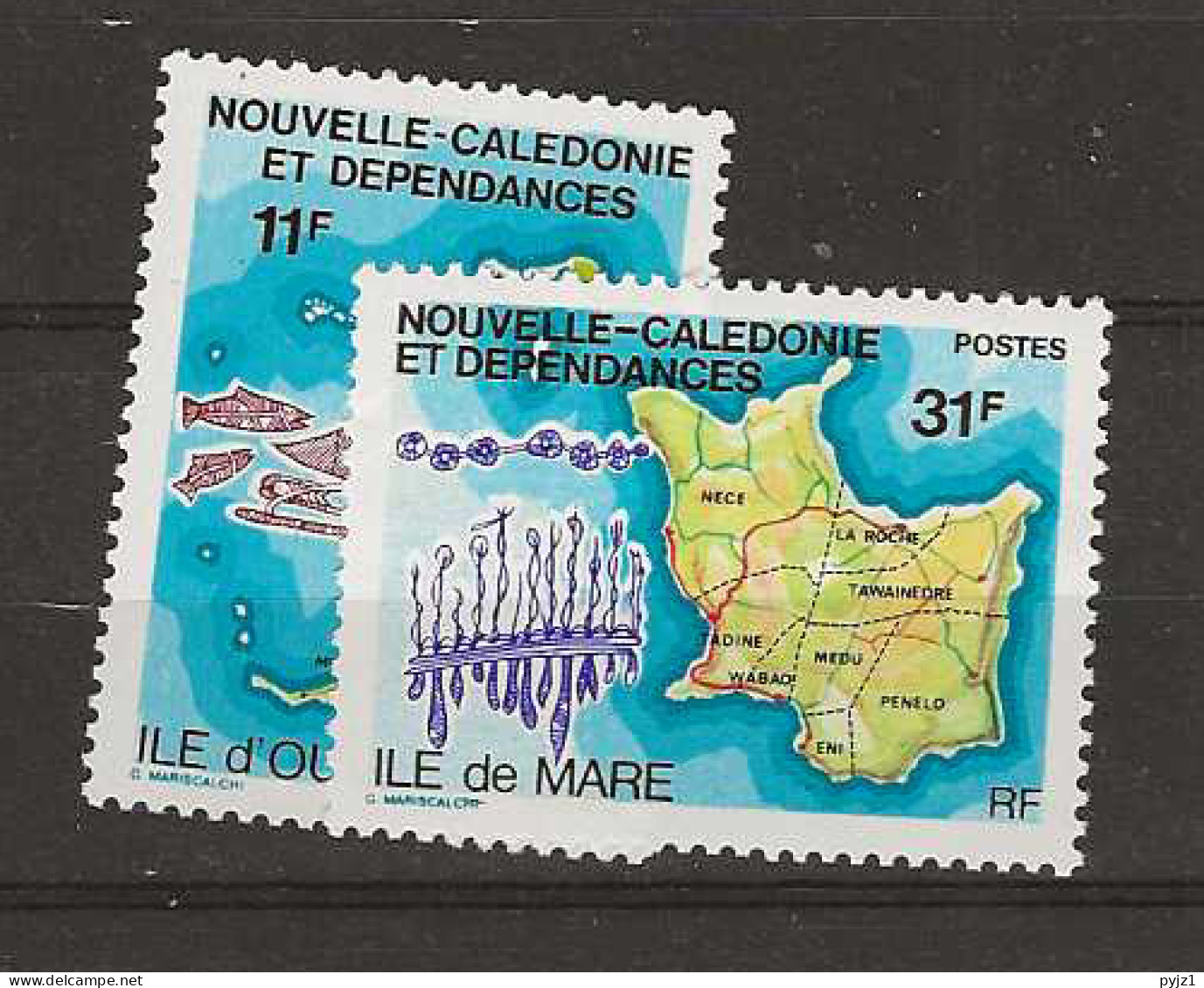 1979 MNH Nouvelle Caledonie Mi  622-23 Postfris** - Nuovi