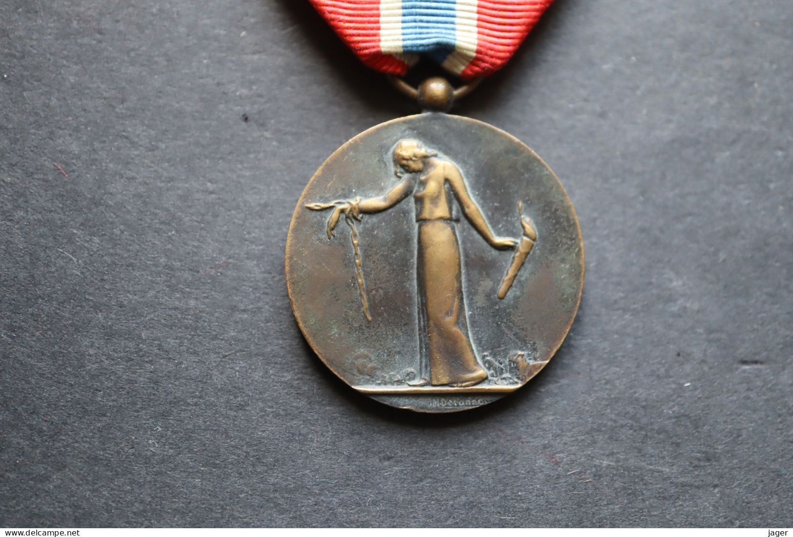 Médaille Prisonniers Civils Déportés  Et Otages De La Grande Guerre 1914 1918 WWI - France