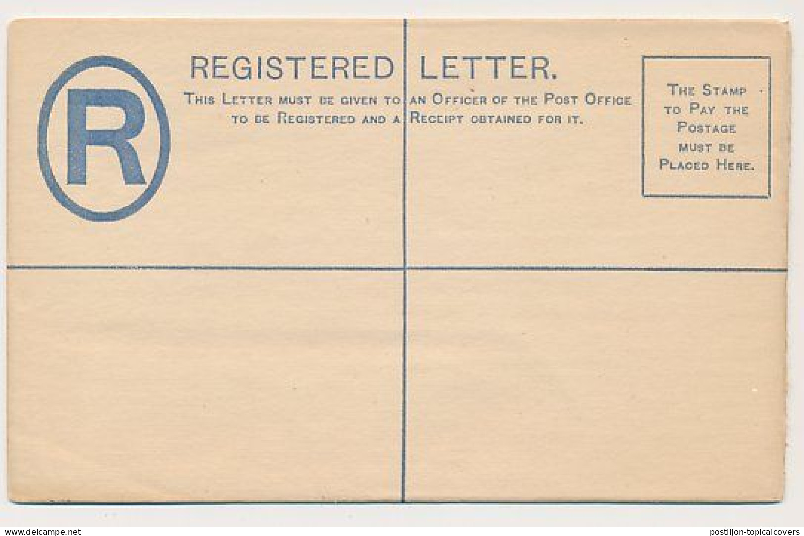 Registered Letter Cape Of Good Hope  - Postal Stationery - Cap De Bonne Espérance (1853-1904)