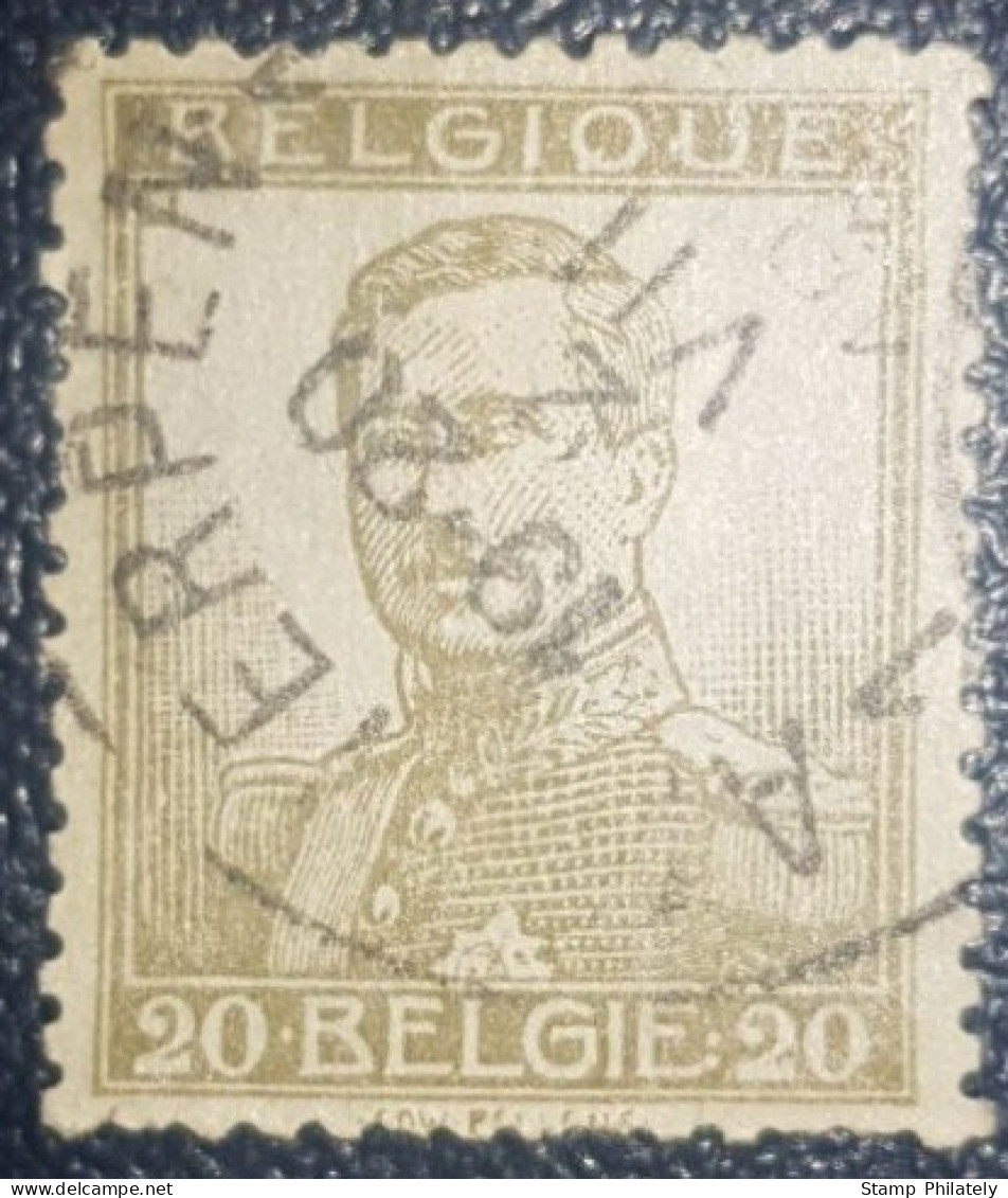 Belgium King Albert 20C Used Postmark Stamp Antwerp 1912 Two Buttons On Uniform - Other & Unclassified