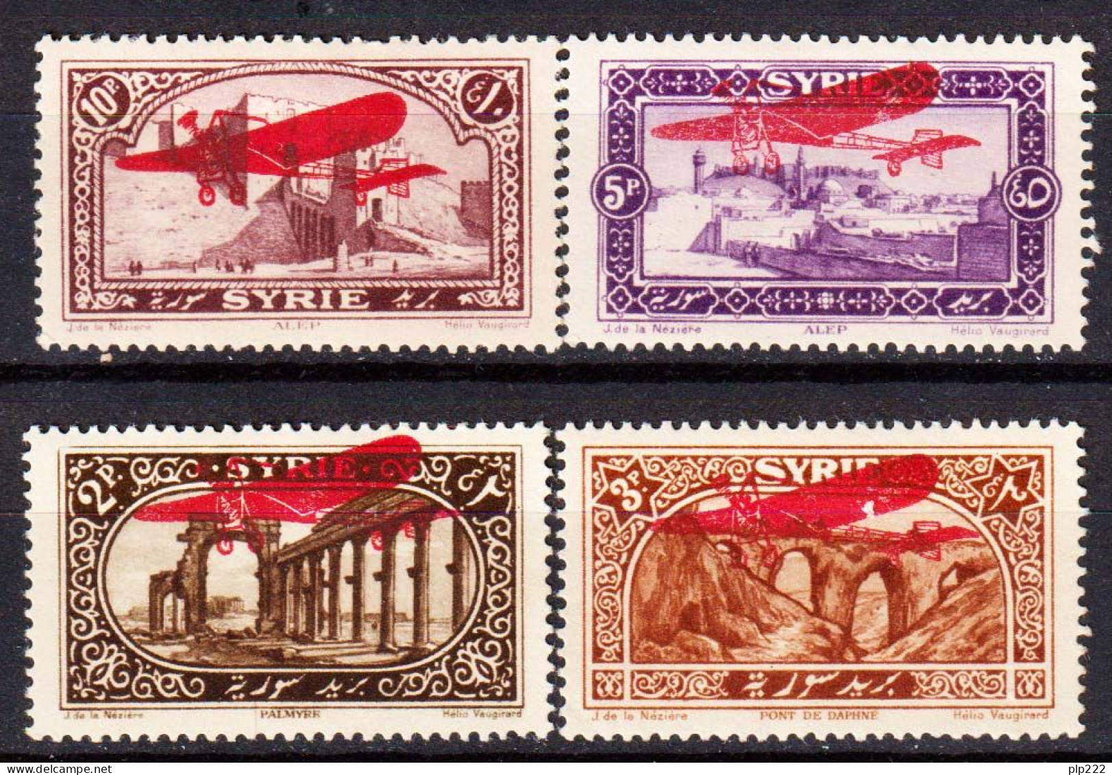 Siria 1926 Y.T.A30/33 */MH VF/F - Poste Aérienne