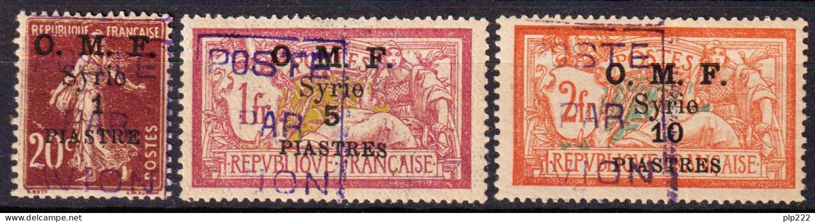 Siria 1921 Y.T.A4/6 */MH VF/F - Poste Aérienne