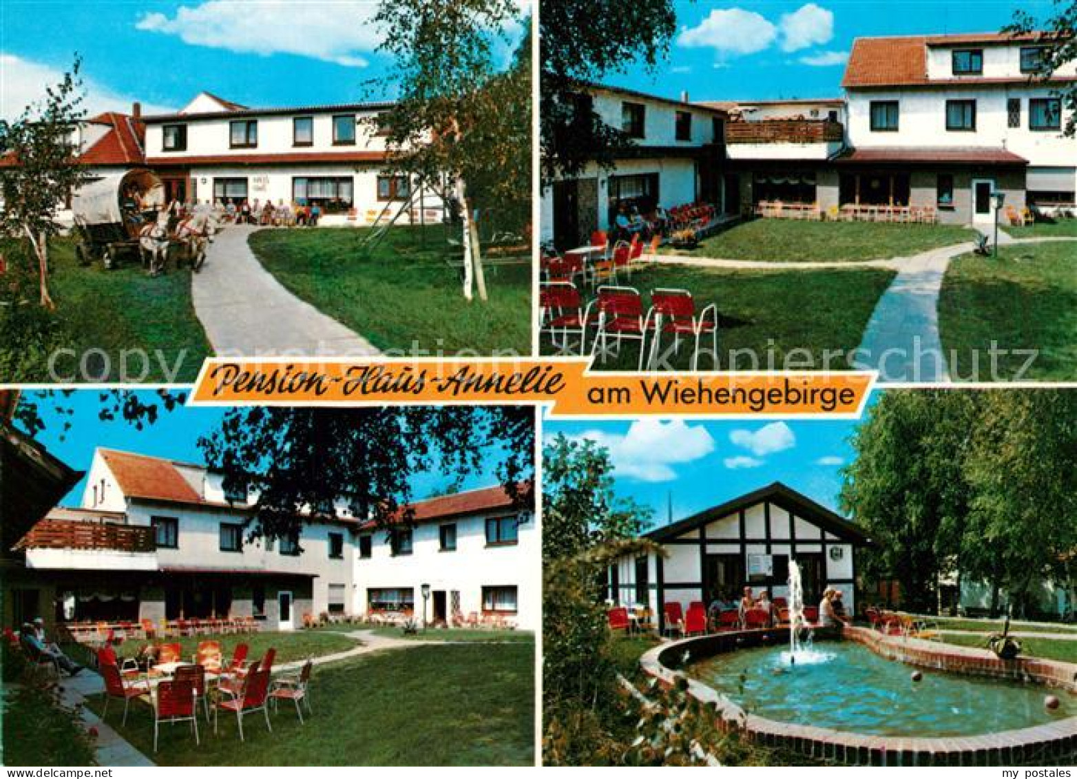 73202178 Bad Holzhausen Luebbecke Pension Haus Annelie Garten Teich Bad Holzhaus - Getmold