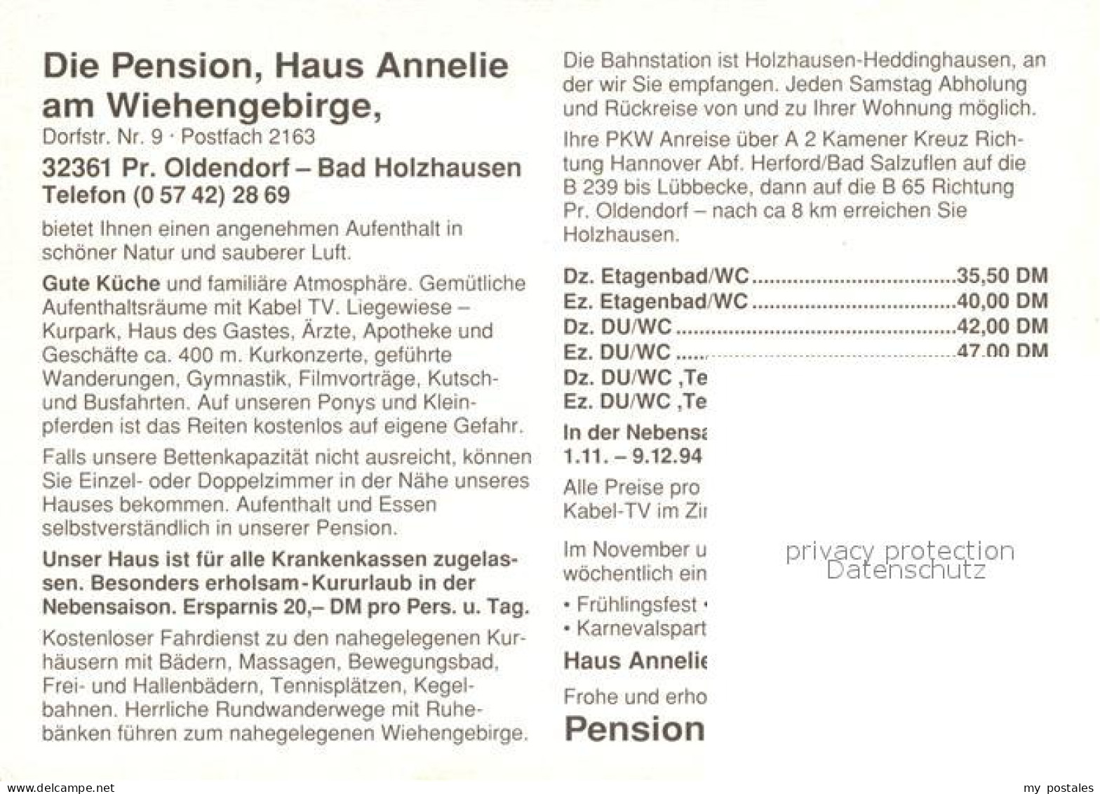 73202178 Bad Holzhausen Luebbecke Pension Haus Annelie Garten Teich Bad Holzhaus - Getmold