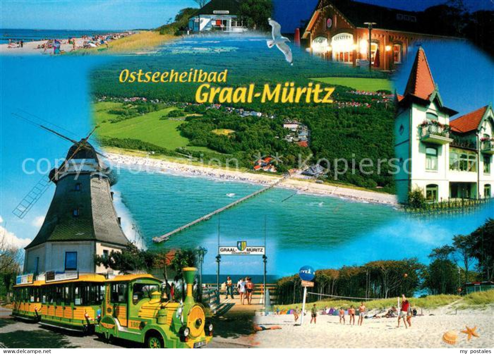 73201781 Graal-Mueritz Ostseebad Windmuehle Parkeisenbahn Strand  Graal-Mueritz  - Graal-Müritz