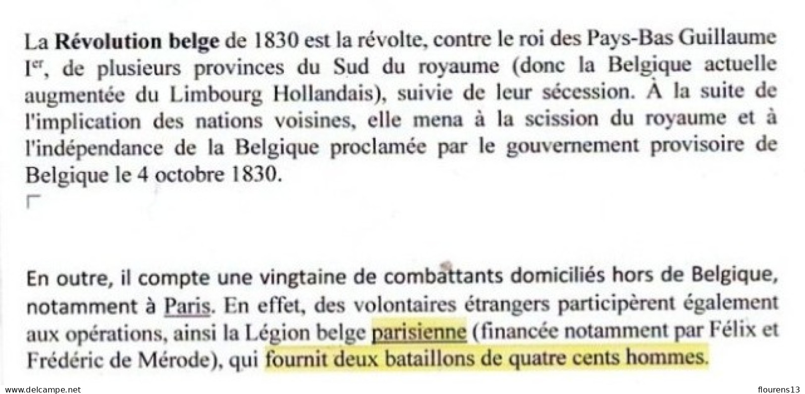 LETTRE DATE DE LA PRISON DE St BERNARD ADRESSEE AU BOURGUEMESTRE DE HUES EN BELGIQUE TAXE +CACHET DE CENSURE 1830 - 1815-1830 (Dutch Period)