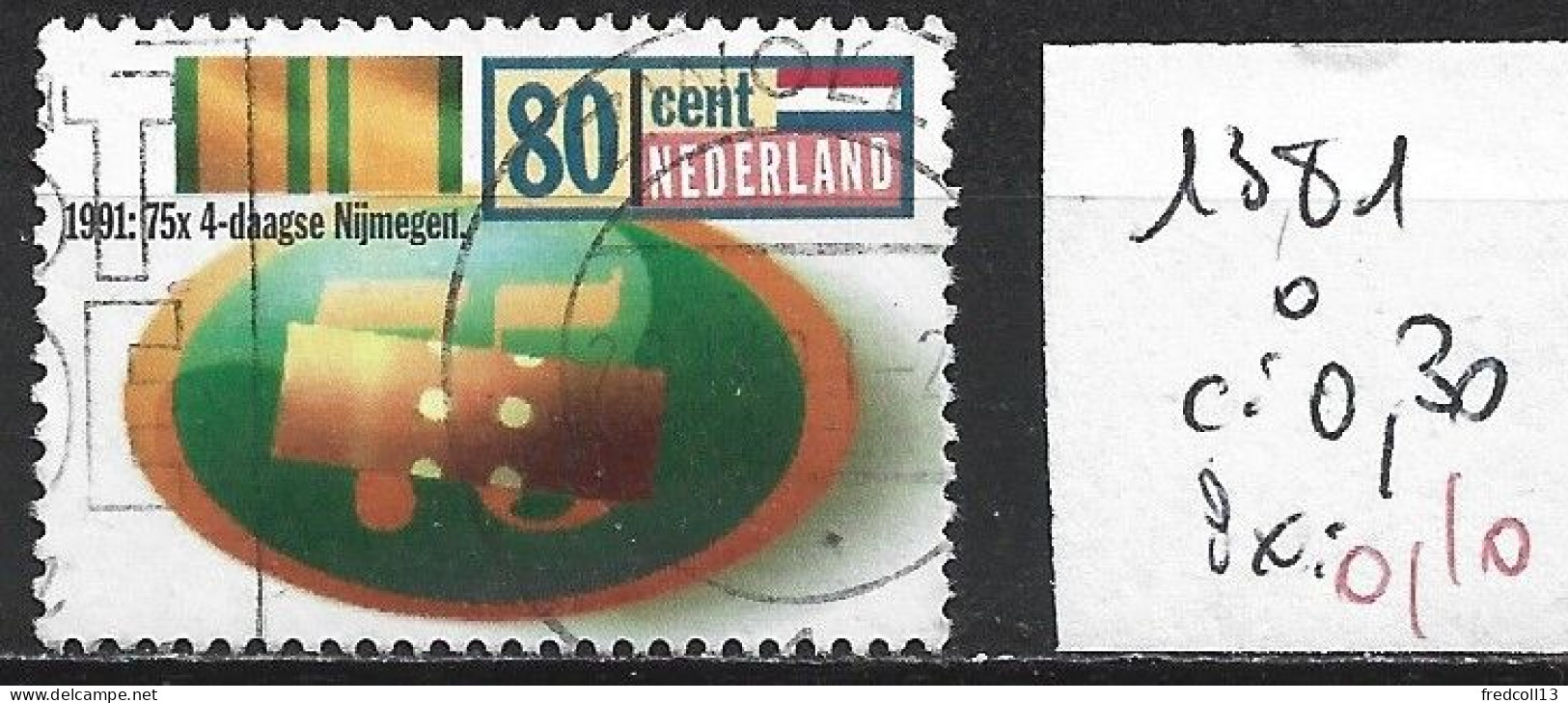 PAYS-BAS 1381 Oblitéré Côte 0.30 € - Used Stamps