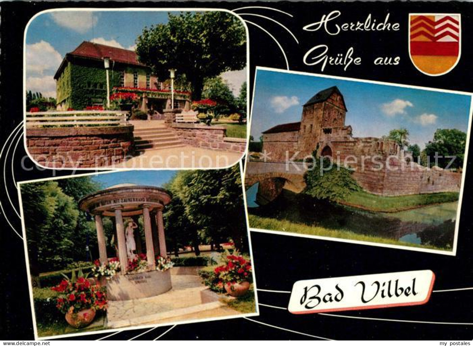 73201692 Bad Vilbel Sprudelbrunnen Burg Kurhaus Bad Vilbel - Bad Vilbel