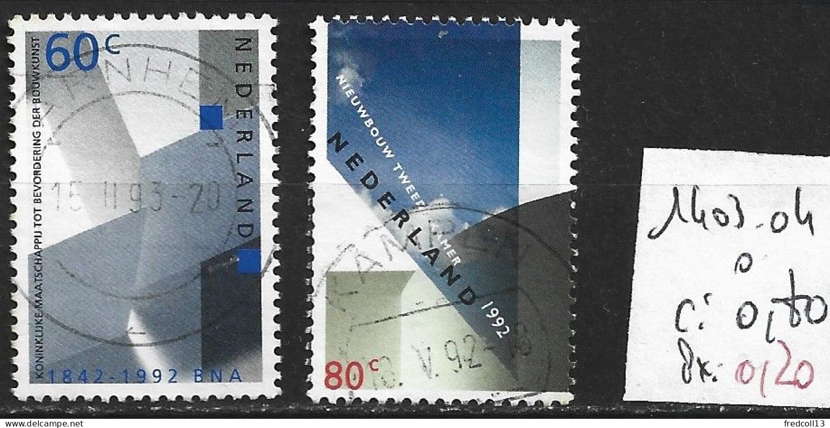 PAYS-BAS 1403-04 Oblitérés Côte 0.80 € - Used Stamps