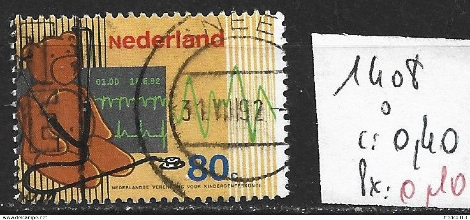 PAYS-BAS 1408 Oblitéré Côte 0.40 € - Used Stamps