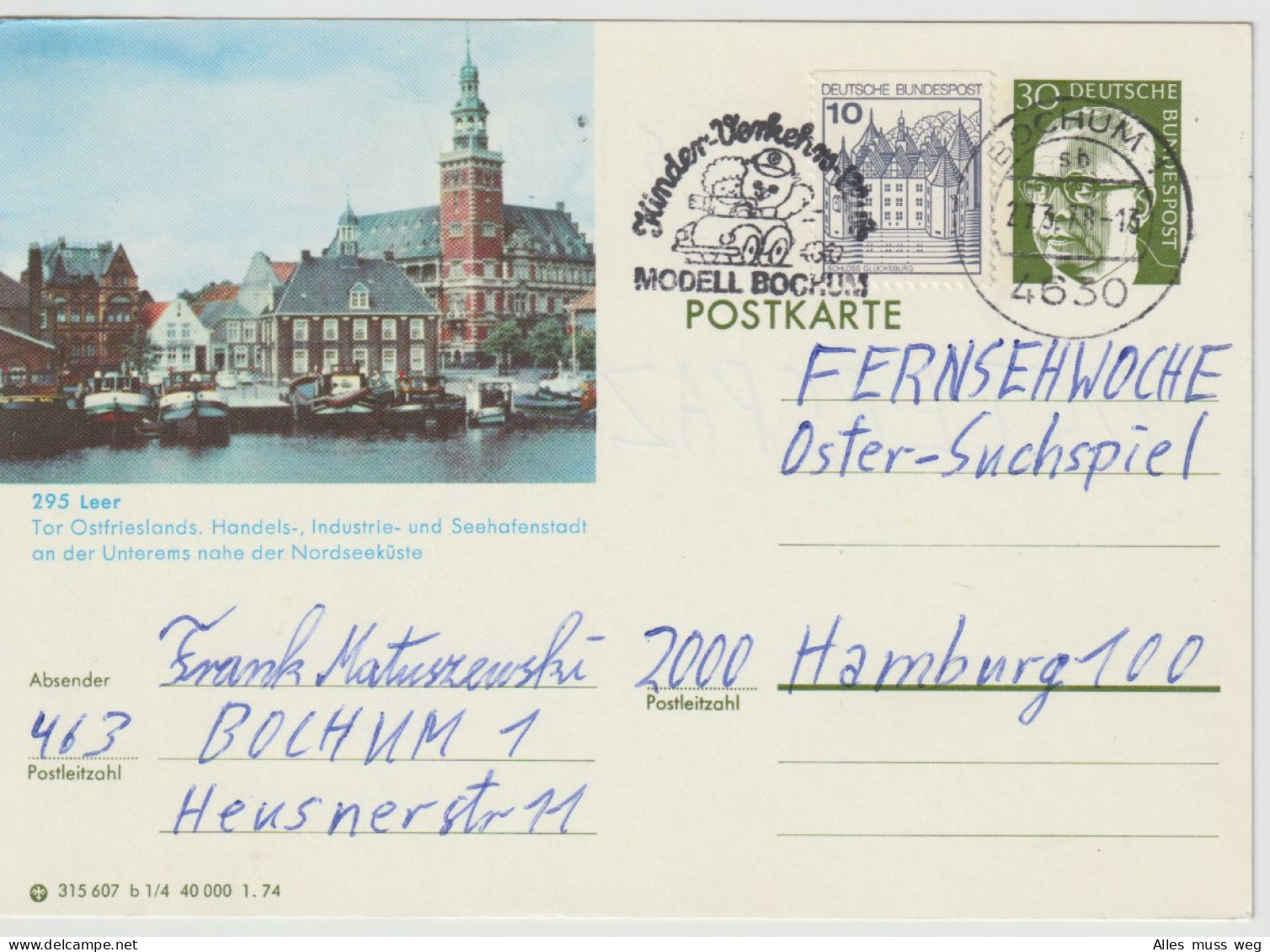 Aus P112 ; 15 Gestempelte Ganzsachen - Illustrated Postcards - Used
