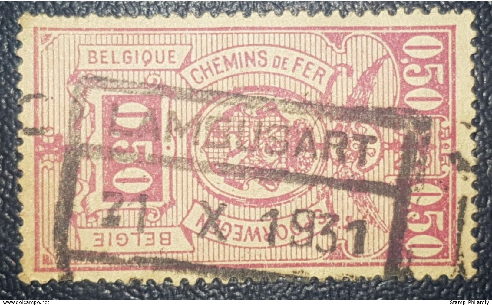 Belgium Classic Used Railway Stamp 1931 - Used