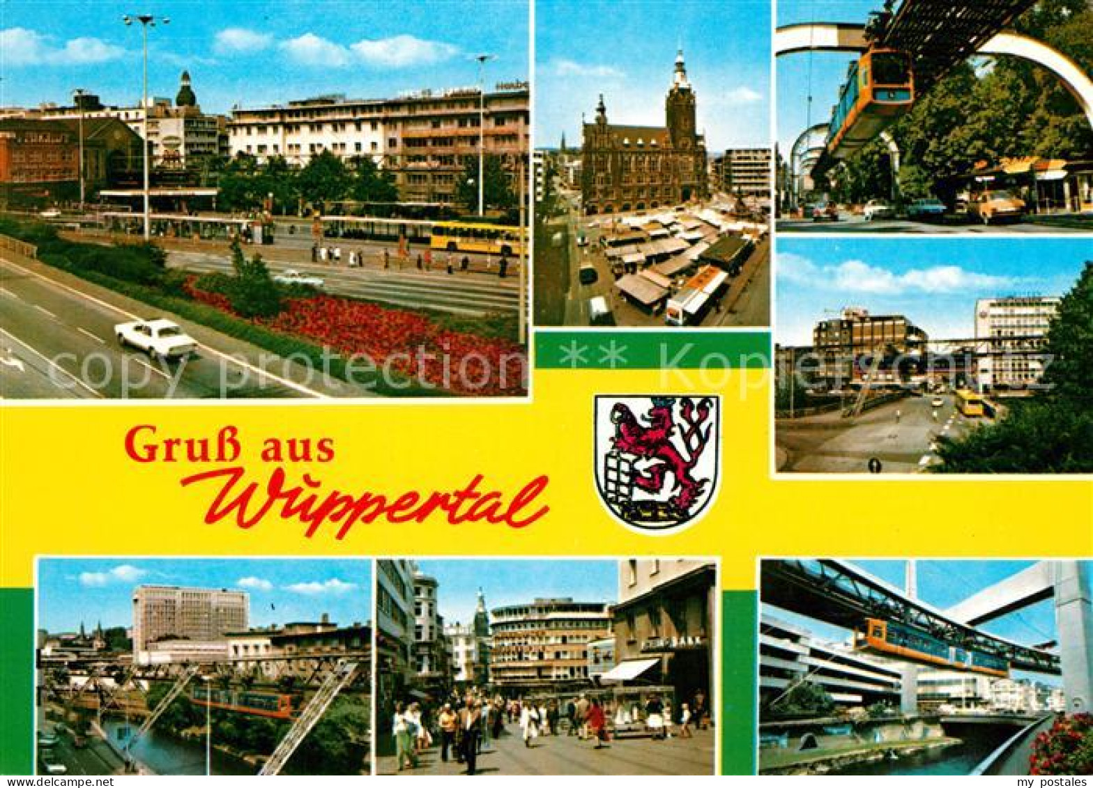 73201428 Wuppertal Schwebebahn Fussgaengerzone Kirche Wuppertal - Wuppertal