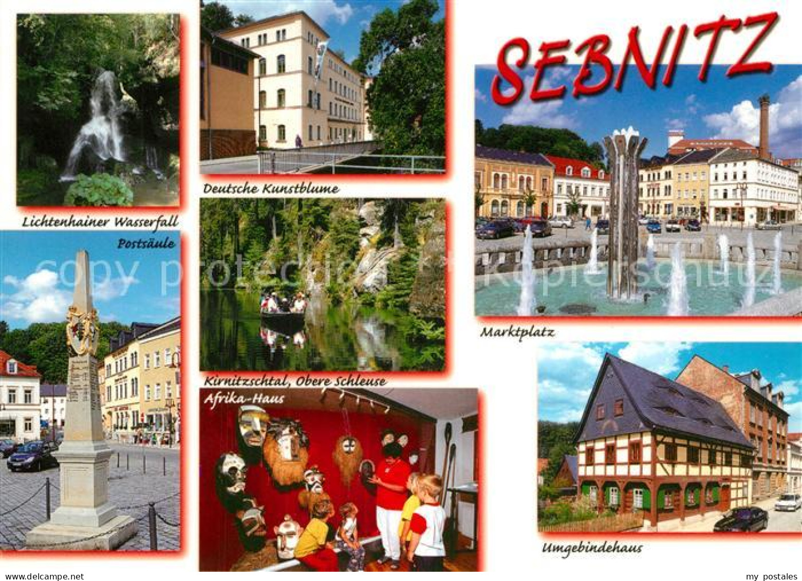 73201413 Sebnitz Marktplatz Postsaeule Kirnitzschtal Sebnitz - Sebnitz