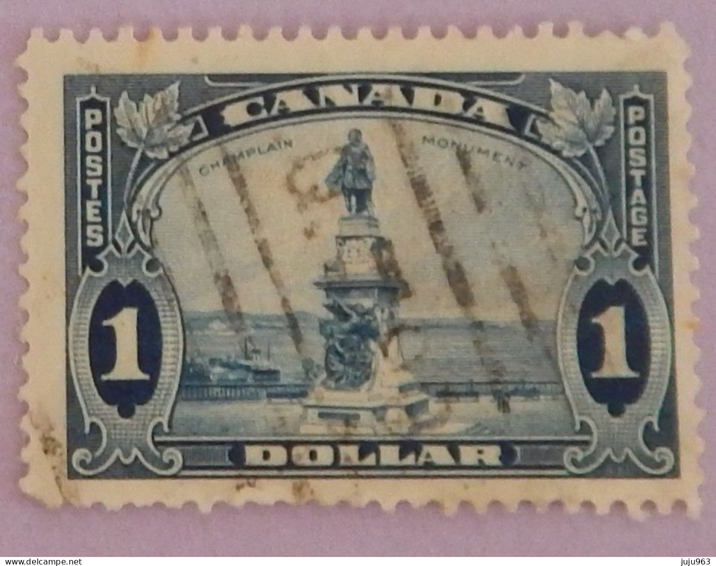 CANADA YT 189 OBLITERE "MONUMENT DE CHAMPLAIN A QUEBEC" ANNÉE 1935 - Oblitérés