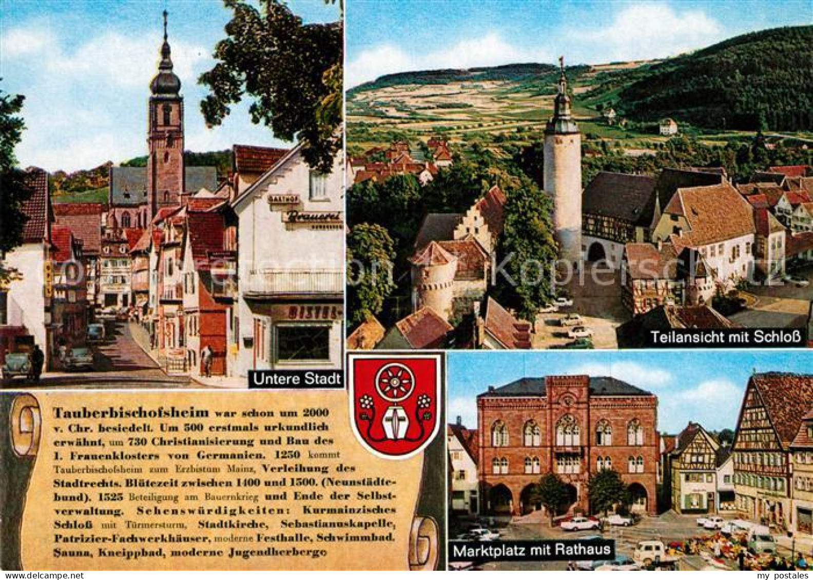 73201326 Tauberbischofsheim Untere Stadt Schloss Marktplatz Rathaus Tauberbischo - Tauberbischofsheim