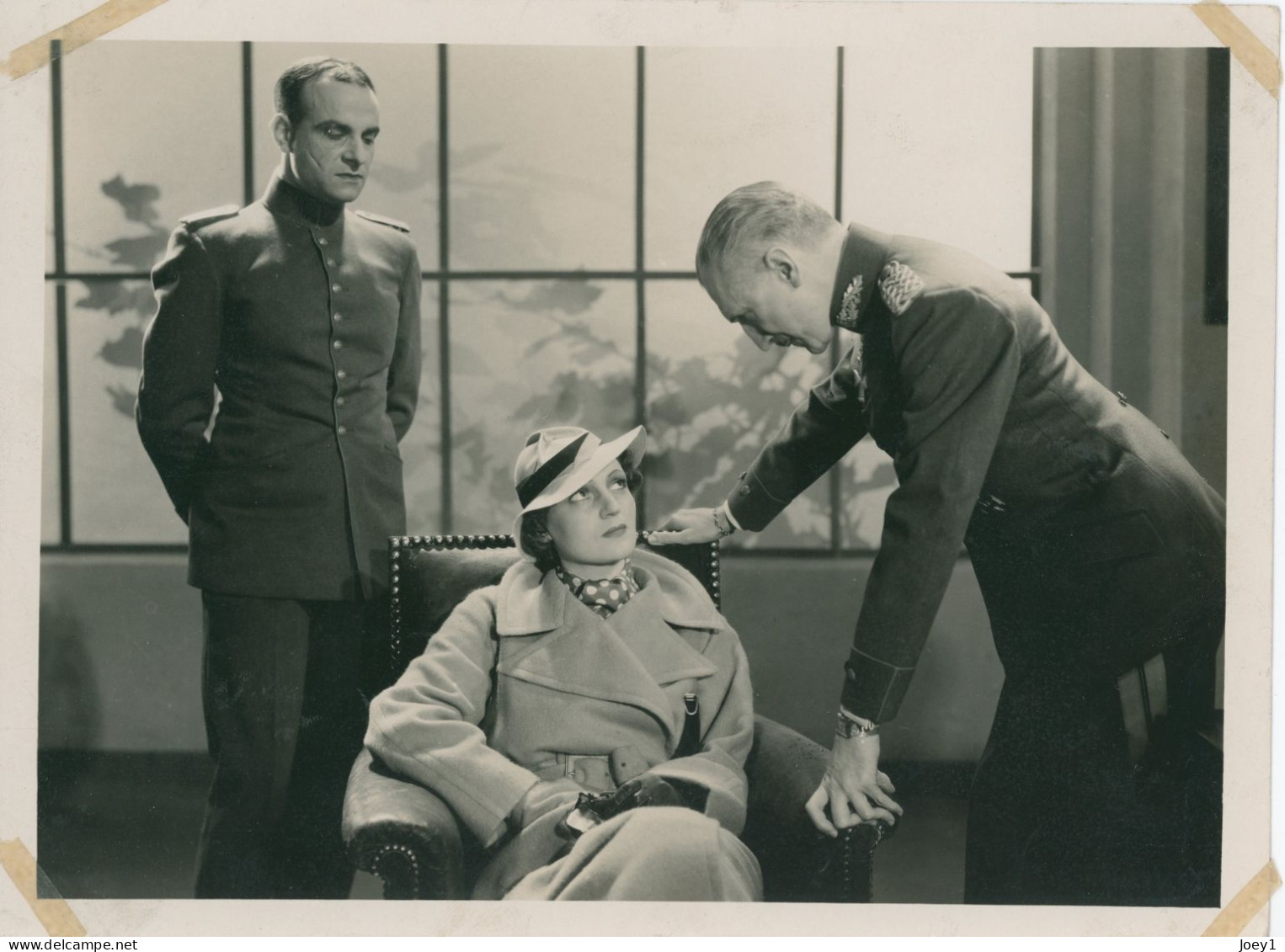 Photo Georges Prieur, Véra Korène Et Jean Galland Dans 2ème Bureau De Pierre Billon En 1935 - Beroemde Personen