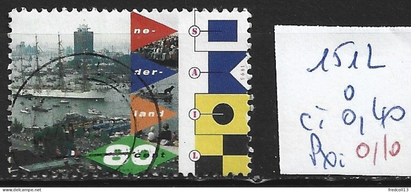 PAYS-BAS 1512 Oblitéré Côte 0.40 € - Used Stamps