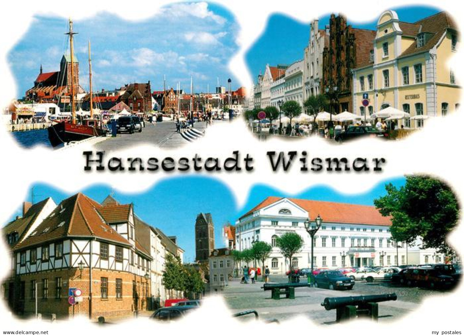 73201293 Wismar Mecklenburg Hafen Rathaus Marktplatz Nikolaikirche Wismar Meckle - Wismar