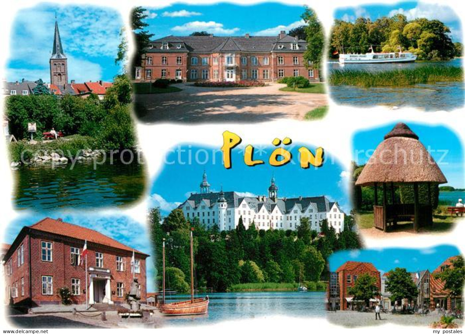 73201287 Ploen See Kirche Schloss Schiff Ploen See - Ploen