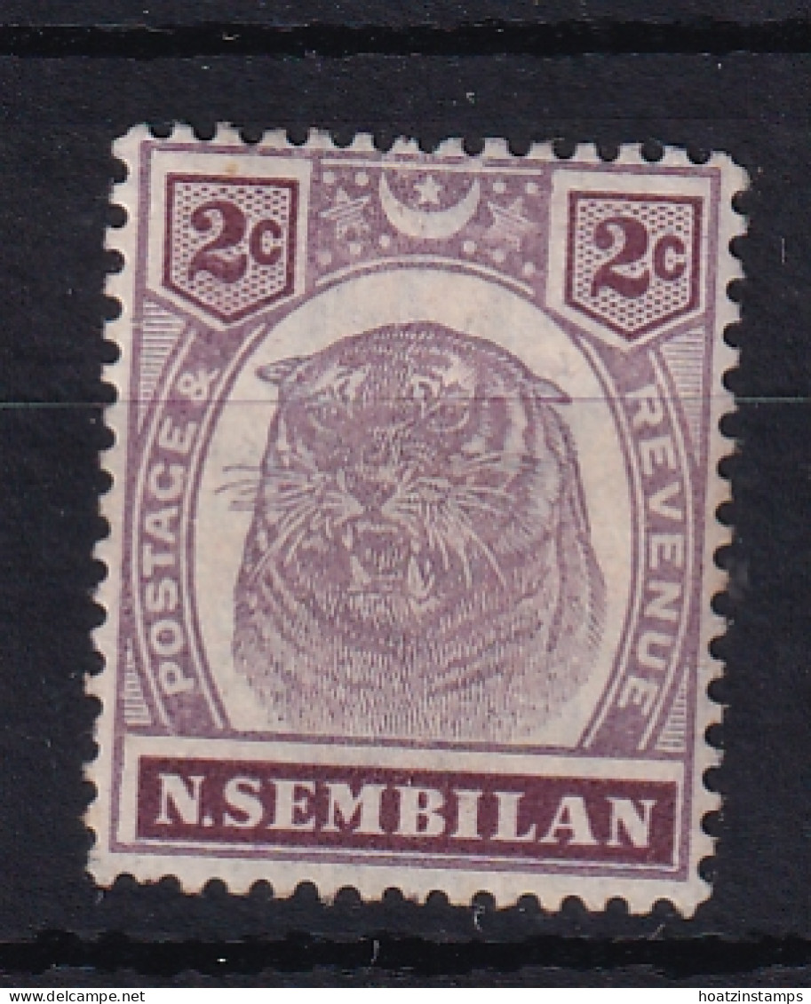 Negri Sembilan: 1895/99   Tiger     SG6    2c     MH - Negri Sembilan