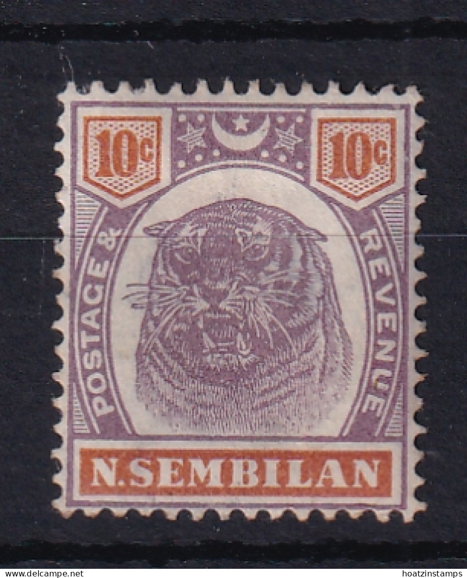 Negri Sembilan: 1895/99   Tiger     SG10    10c     MH - Negri Sembilan