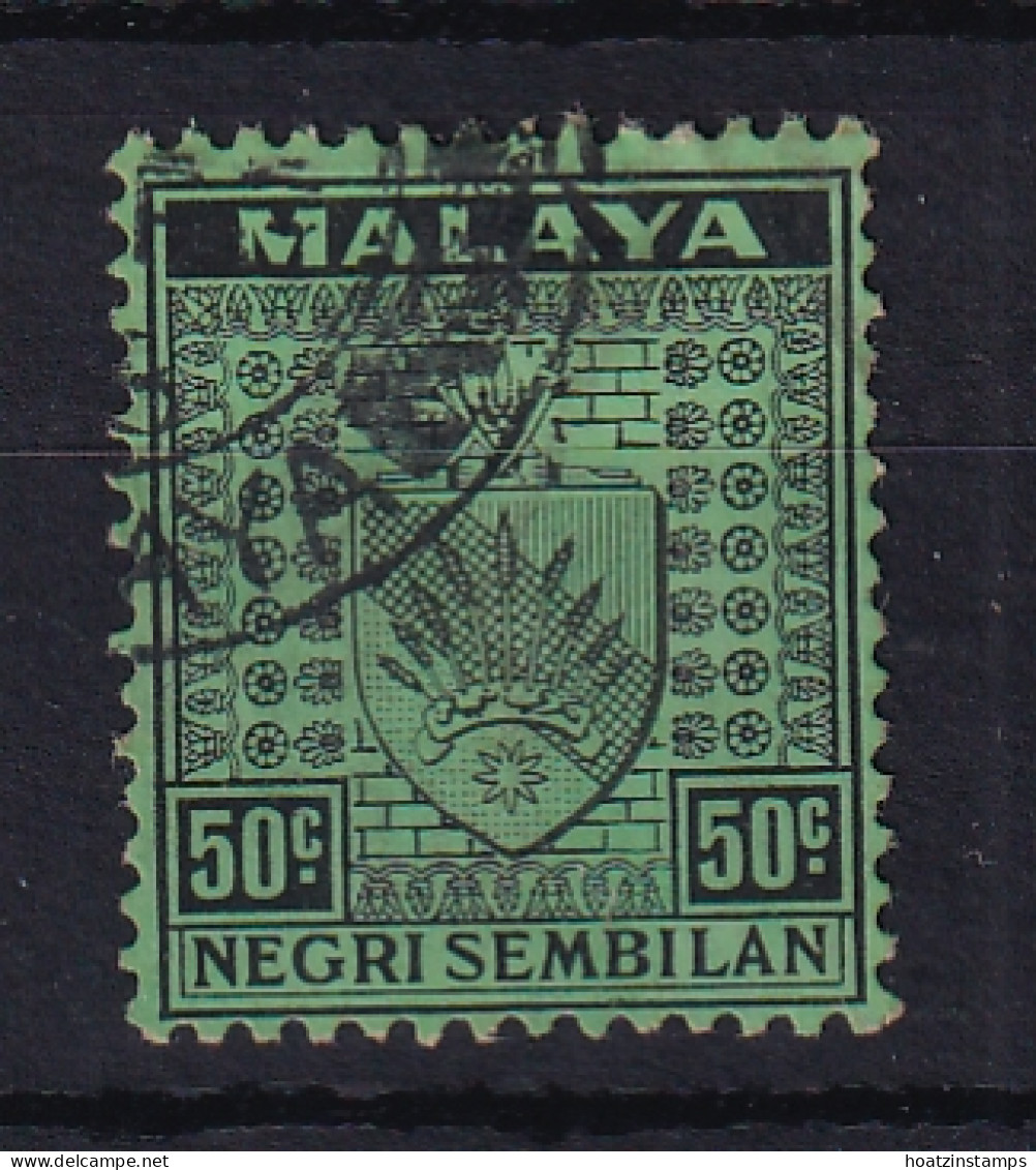 Negri Sembilan: 1935/41   Arms     SG36    50c       Used - Negri Sembilan