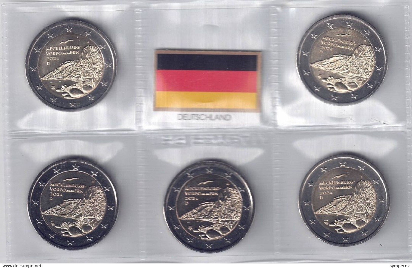 2 EUROS ALEMANIA 2024-5 CECAS -POMERANIA- - Collections