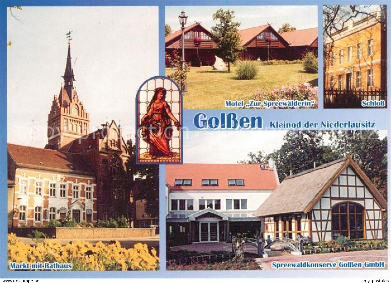 73200865 Golssen Motel Zur Spreewaeldlerin Schloss Markt Rathaus  Golssen - Golssen