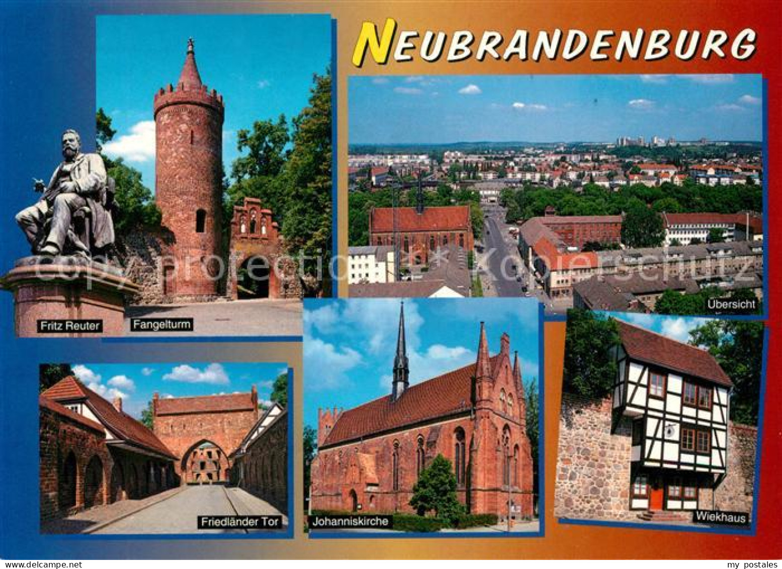 73199943 Neubrandenburg Fritz Reuter Fangelturm Johanniskirche Friedlaender Tor  - Neubrandenburg