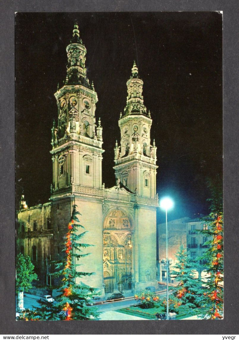 Espagne - N°7412 - LOGRONO - Cathédrale Sainte Marie De La Rond , La Nuit - La Rioja (Logrono)