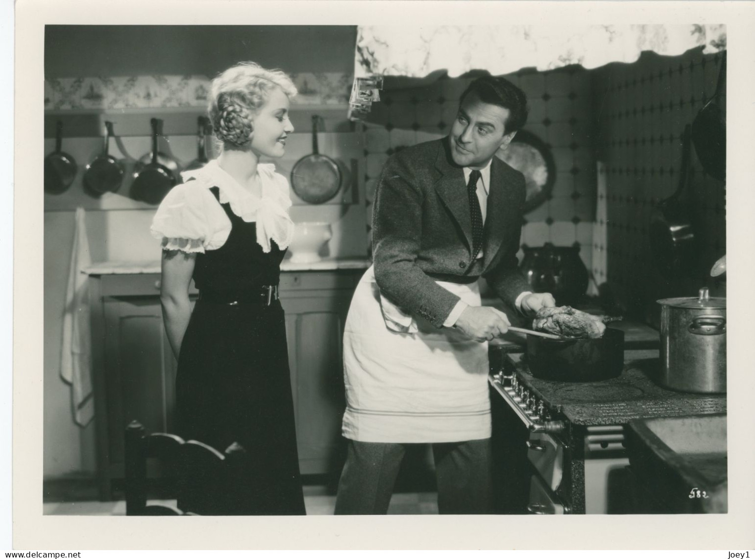 Photo Janine Crispin Et Jean Murat Dans Le Film 2ème Bureau De Pierre Billon En 1935 - Beroemde Personen