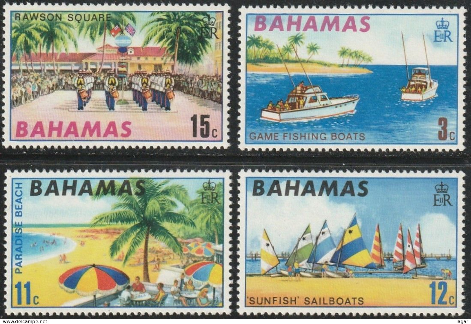 THEMATIC TOURISM:  ONE MILLIONTH VISITOR TO BAHAMAS. PARADISE BEACH, RAWSON SQUARE PARADE ETC   4v+MS  -   BAHAMAS - Autres & Non Classés