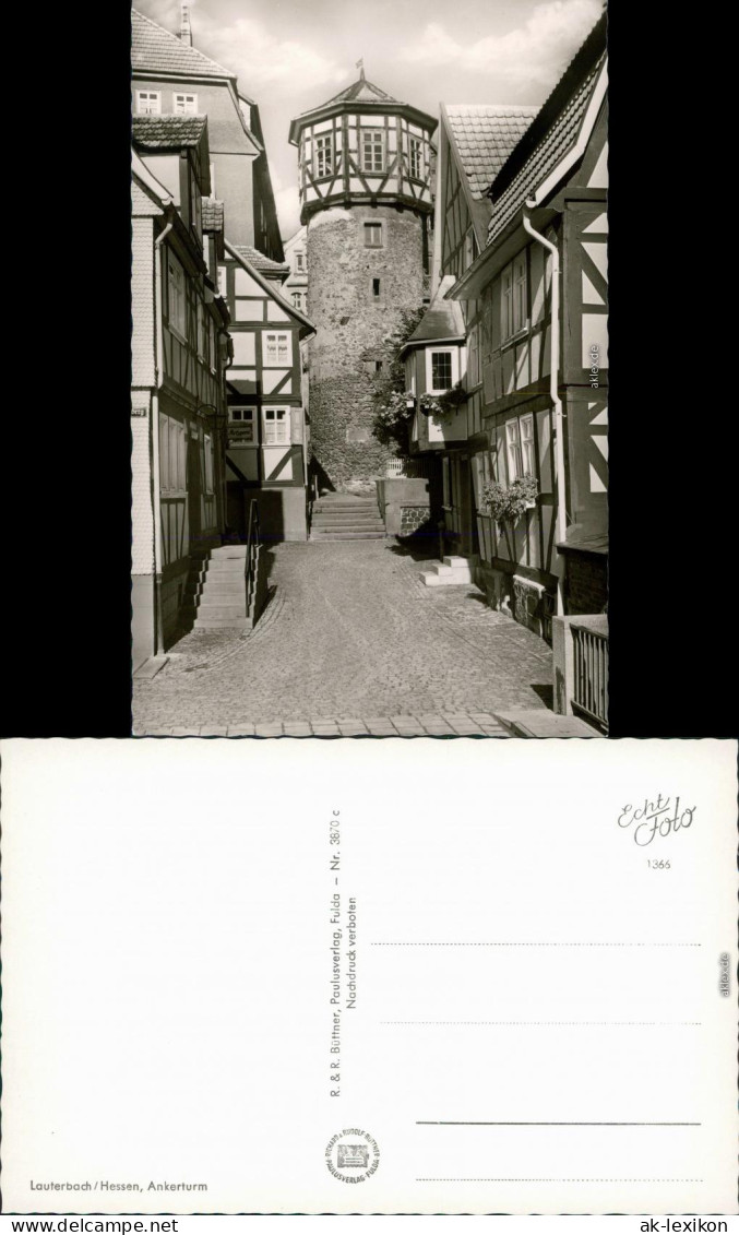 Ansichtskarte Lauterbach (Hessen) Ankerturm 1964 - Lauterbach