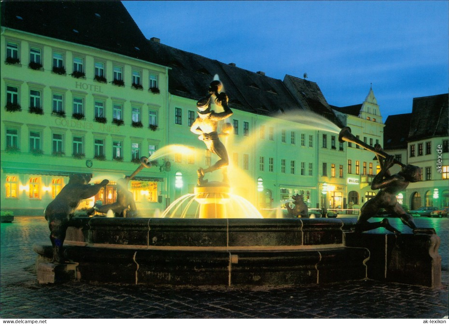 Ansichtskarte Torgau Marktbrunnenn Musikkanten Und Narren 1995 - Torgau