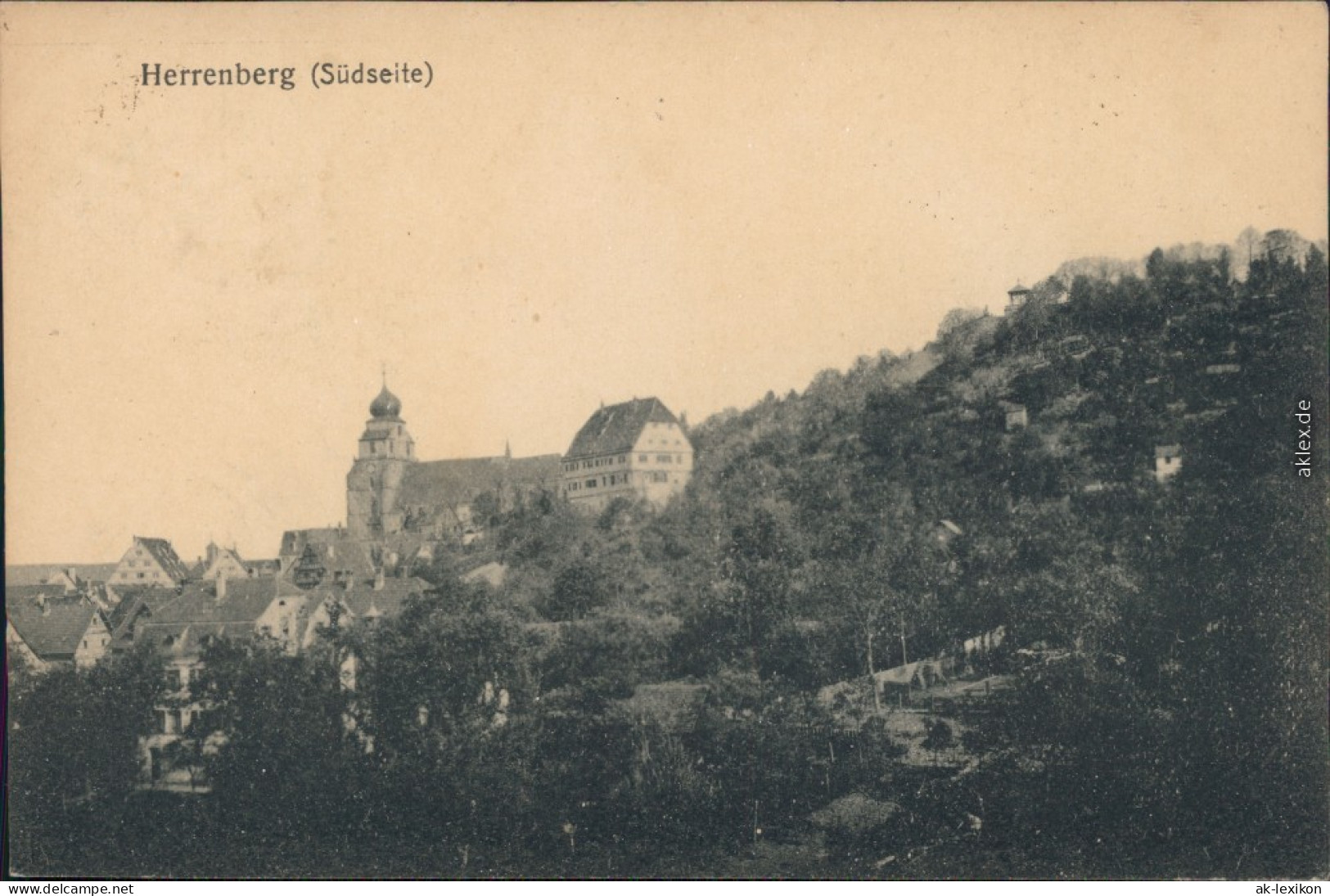 Ansichtskarte Herrenberg Blick Auf Die Stadt 1913  - Herrenberg