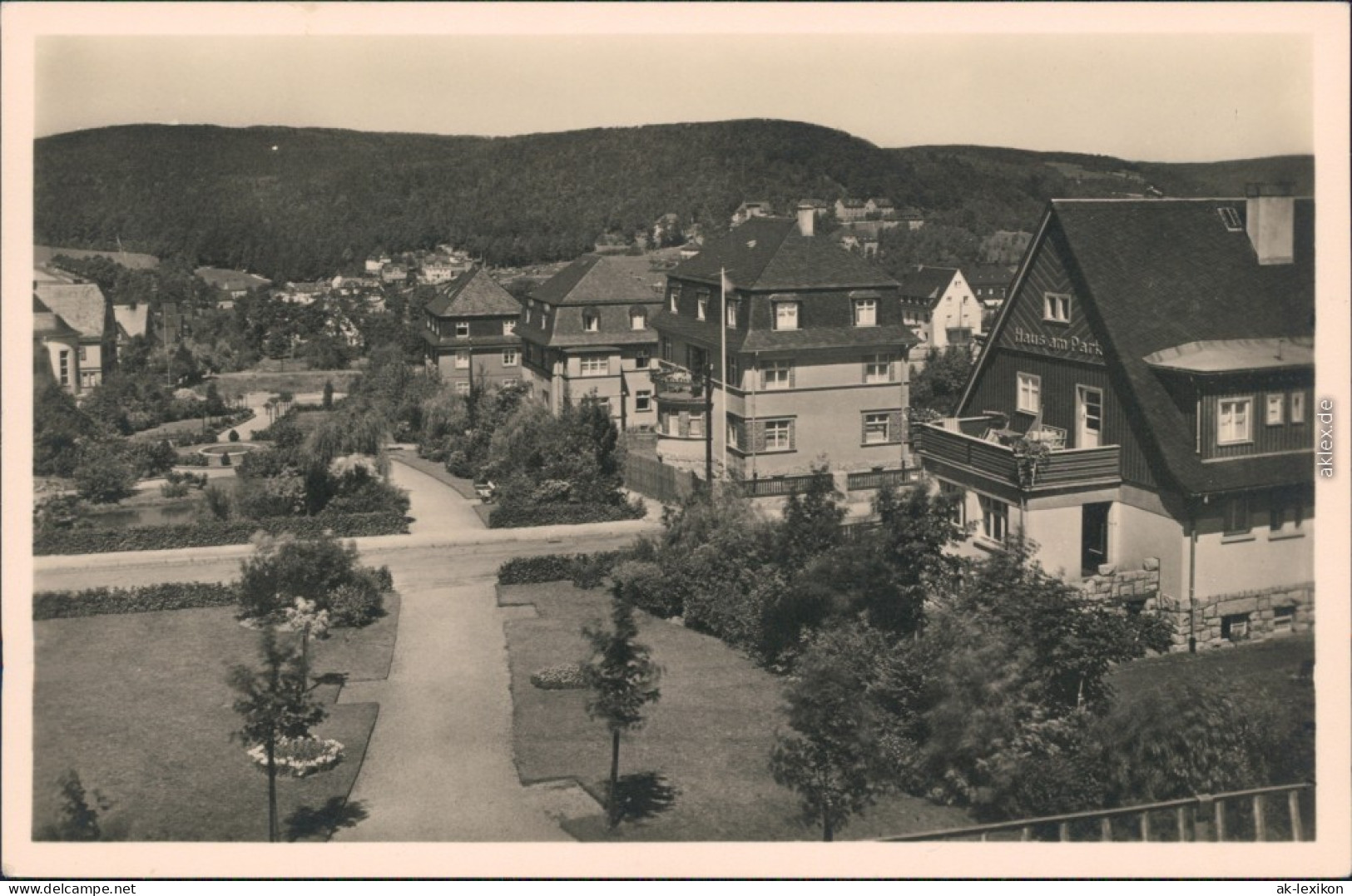 Ansichtskarte Oberschlema-Bad Schlema Straße Und Hindenburganlagen 1934  - Bad Schlema