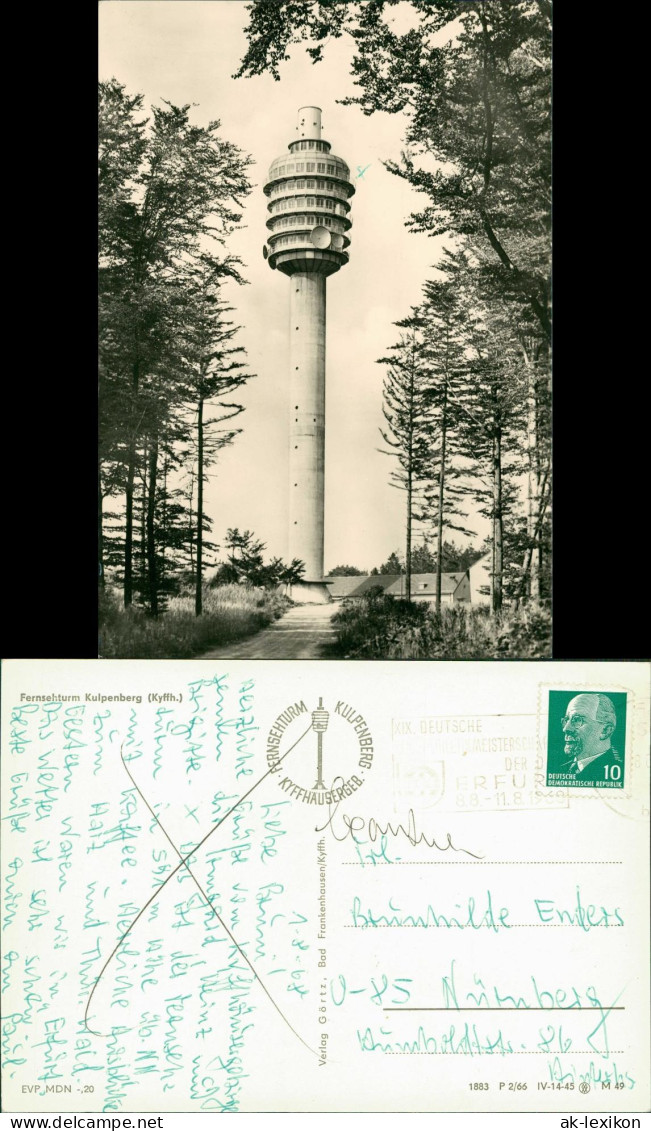 Steinthaleben-Kyffhäuserland Kulpenberg Fernsehturm Zur DDR-Zeit 1966 - Kyffhaeuser