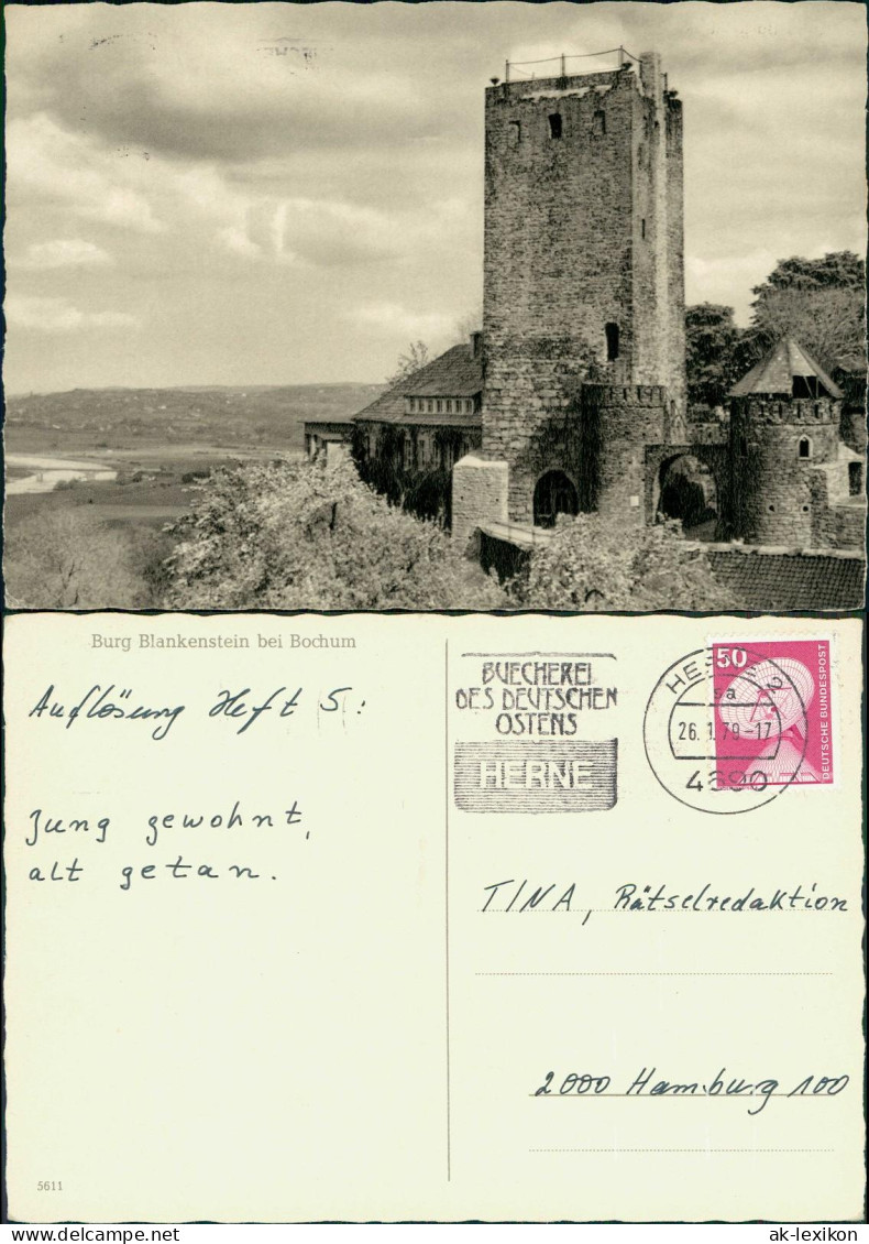 Ansichtskarte Hattingen Burg Blankenstein Bei Bochum 1979 - Hattingen