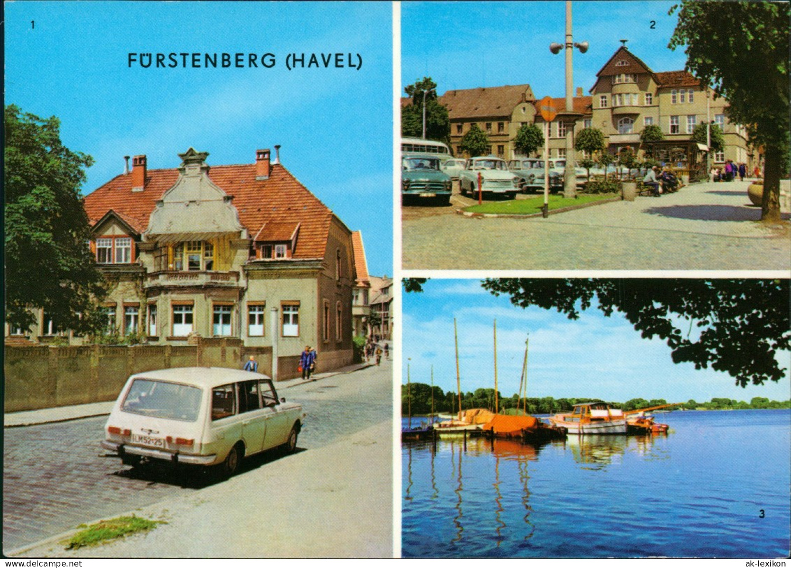 Fürstenberg Havel 1. Ernst-Thälmann-Straße 2. Markt 3. Schwedt-See 1976 - Fürstenberg