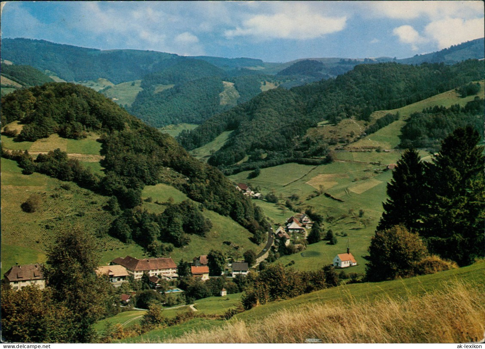 Münstertal/Schwarzwald Panorama Blick Auf OBERMÜNSTERTAL Südl. Schwarzwald 1972 - Muenstertal