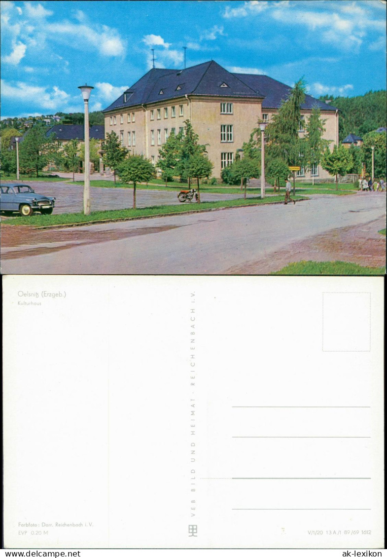 Ansichtskarte Oelsnitz (Erzgebirge) Kulturhaus Zur DDR-Zeit 1969 - Oelsnitz I. Erzgeb.