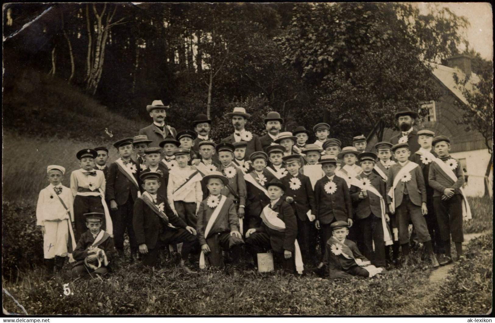 Neusalza-Spremberg Klasse Burschenschaft Vor Haus, Regional 1907 Privatfoto - Neusalza-Spremberg