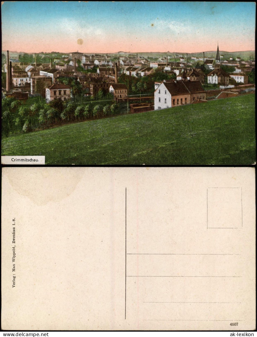 Ansichtskarte Crimmitschau Blick Auf Die Stadt - Fabriken 1908 - Crimmitschau