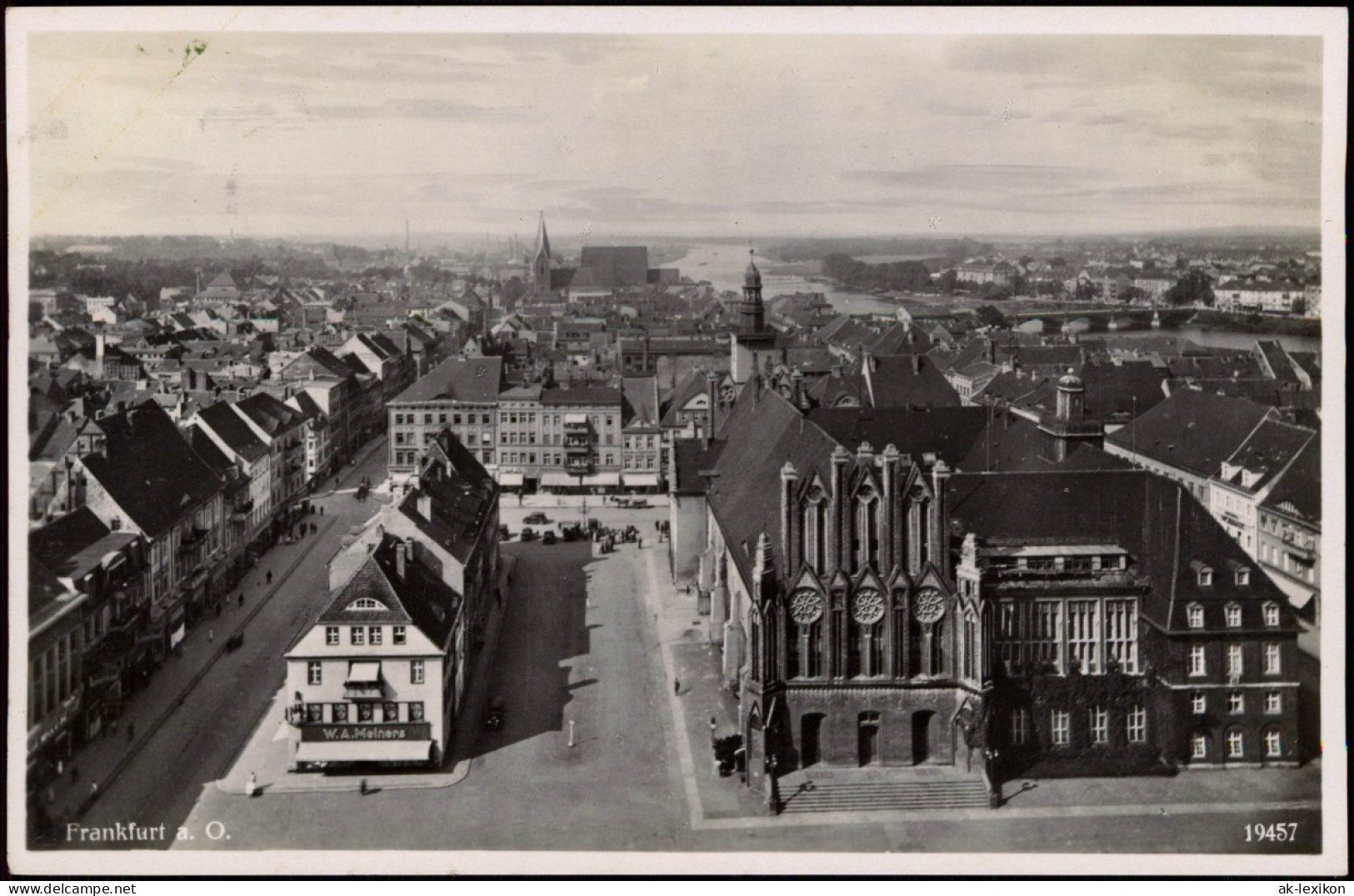 Frankfurt (Oder) Blick über Die Stadt Mit Dammvorstadt Slubice 1933 - Frankfurt A. D. Oder