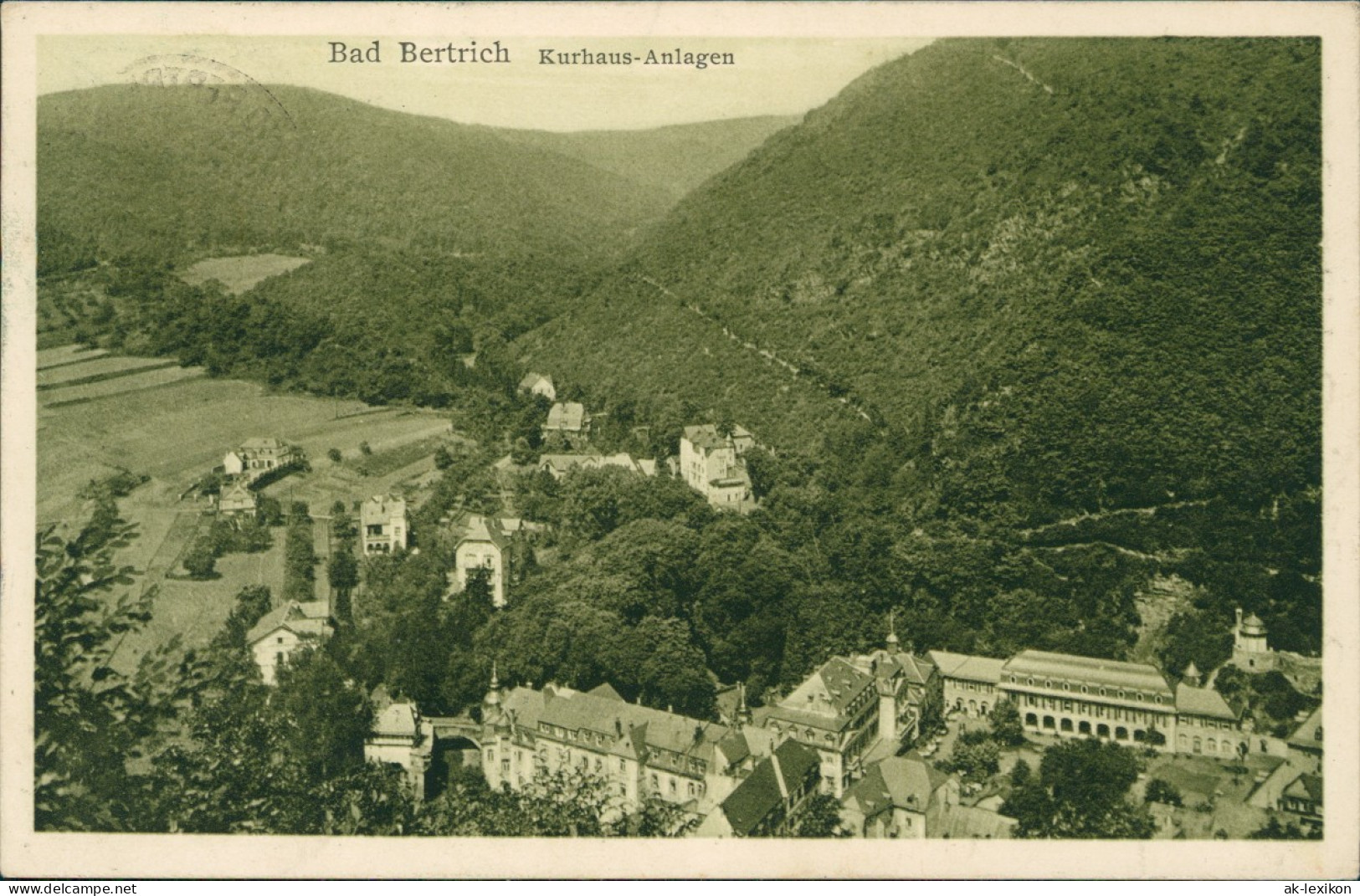 Ansichtskarte Bad Bertrich Blick Auf Kurhaus Und Anlagen 1928 - Bad Bertrich