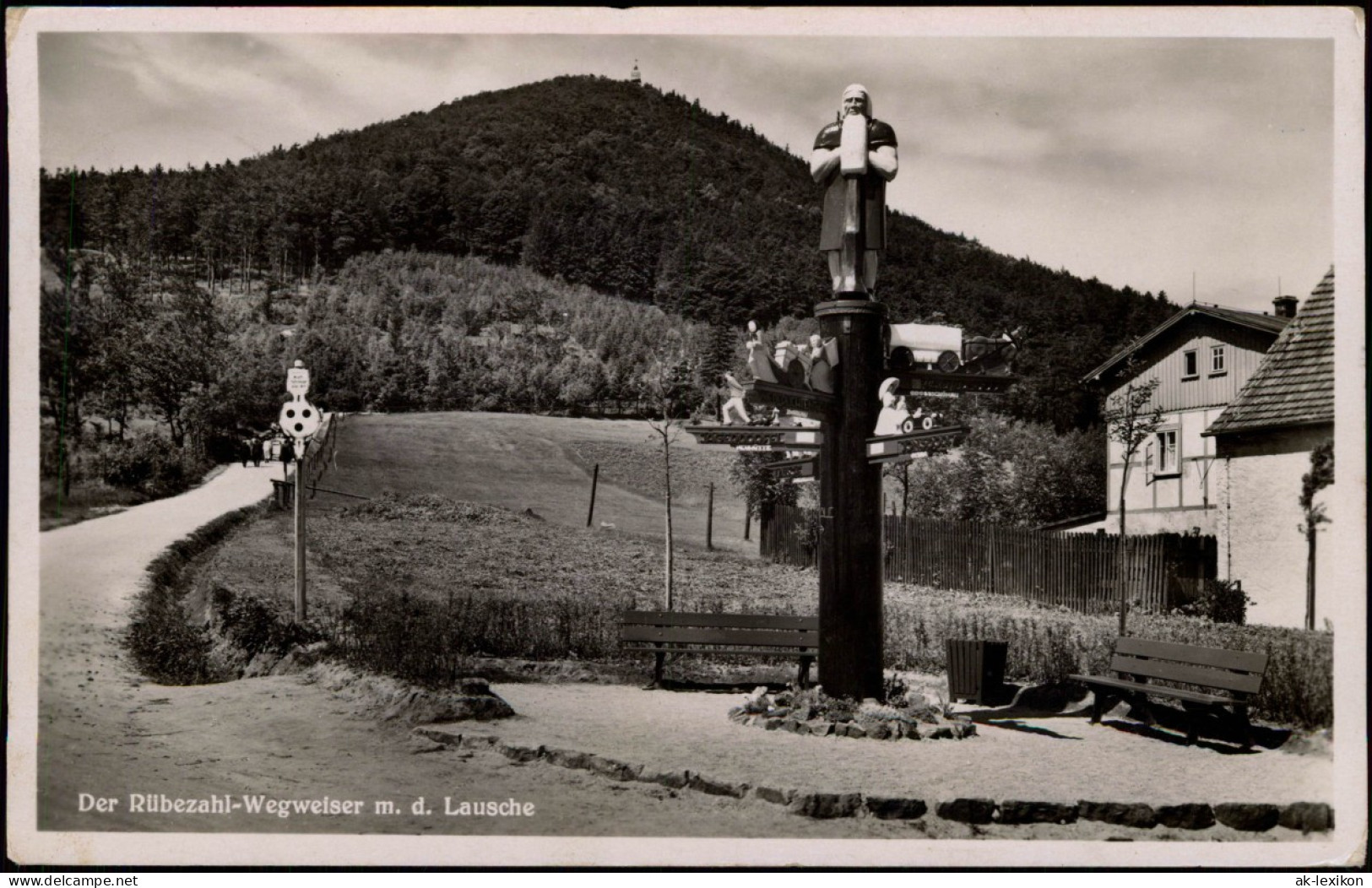 Waltersdorf-Großschönau (Sachsen) Der Rübezahl-Wegweiser A. D. Landesgrenze 1937 - Grossschönau (Sachsen)