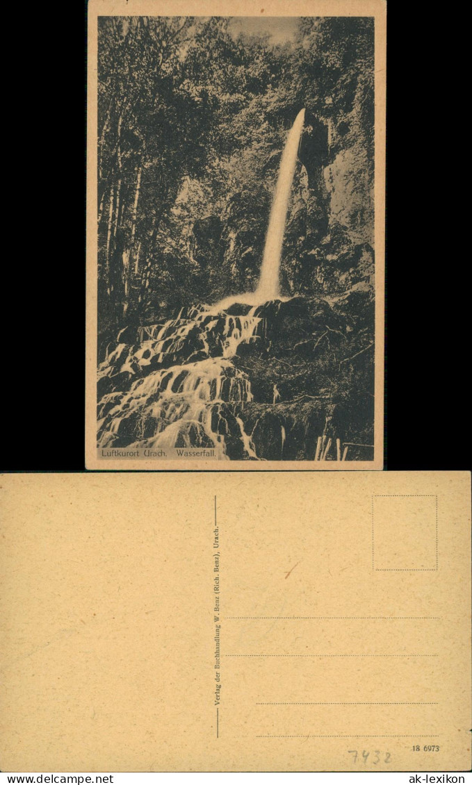 Ansichtskarte Bad Urach Uracher Wasserfall (Wasserfall River Falls) 1920 - Bad Urach